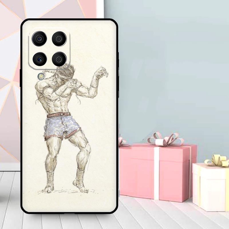 Muay Thai Kickboxing Fight Case For Samsung Galaxy M06 M11 M31 M14 M34 M54 M12 M32 M52 M15 M13 M16 M36 M56 M53 M35 M55