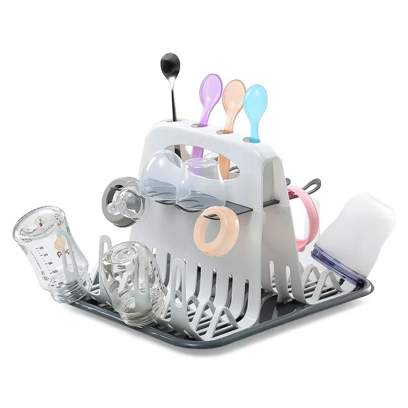 Baby Bottle Drying Rack Feeding Cup Holder Removable Tree Shape Rack Cleaning Pacifiers and Accessories Storage Drying Shelf