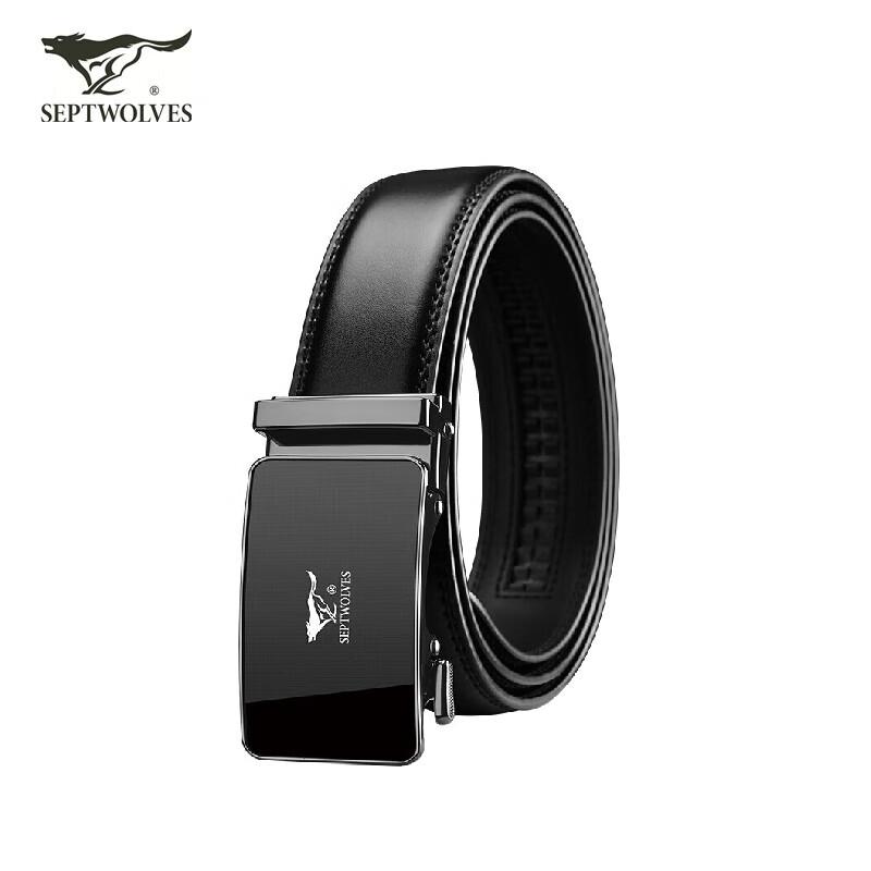 SEPTWOLVES Men s Leather Automatic Buckle Belt 110cm