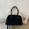 Retro Korean Tote Bag Womens Large Capaci Commuter Handbag Soft Handle Boston Bag Autumn New Sle Handbag for Women Suede Leather