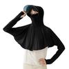 Smile Sun Protection UV Cooling Touch Sun Visor with Covers Back of Front UV Protection Rash Guard for Black [smile Smile] Bolero, Hood, Hands,