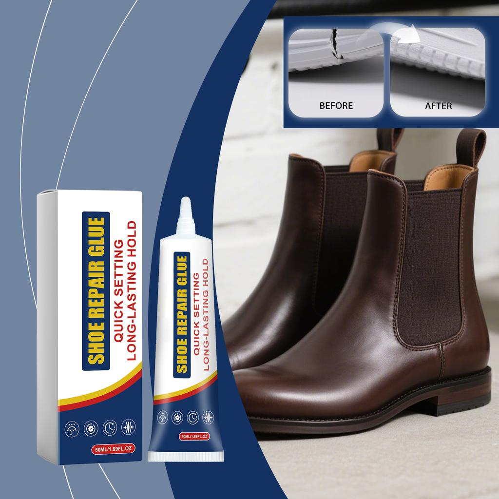 Jakehoe Shoe Glue, 0ml - Strong Adhesive for Leather, Rubber, Plastic, Quick Dry Shoe Fix