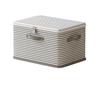 Extra Large Waterproof Striped Wardrobe Storage Box with Lid