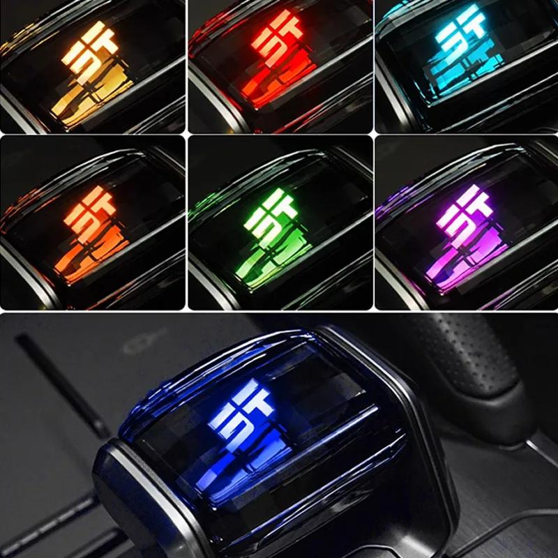 Crystal Gear Shift Knob for Jetour T2 Traveller with LED Light Lever Change Knob for Jetour T1 Speed Lever Cover Car Decoration