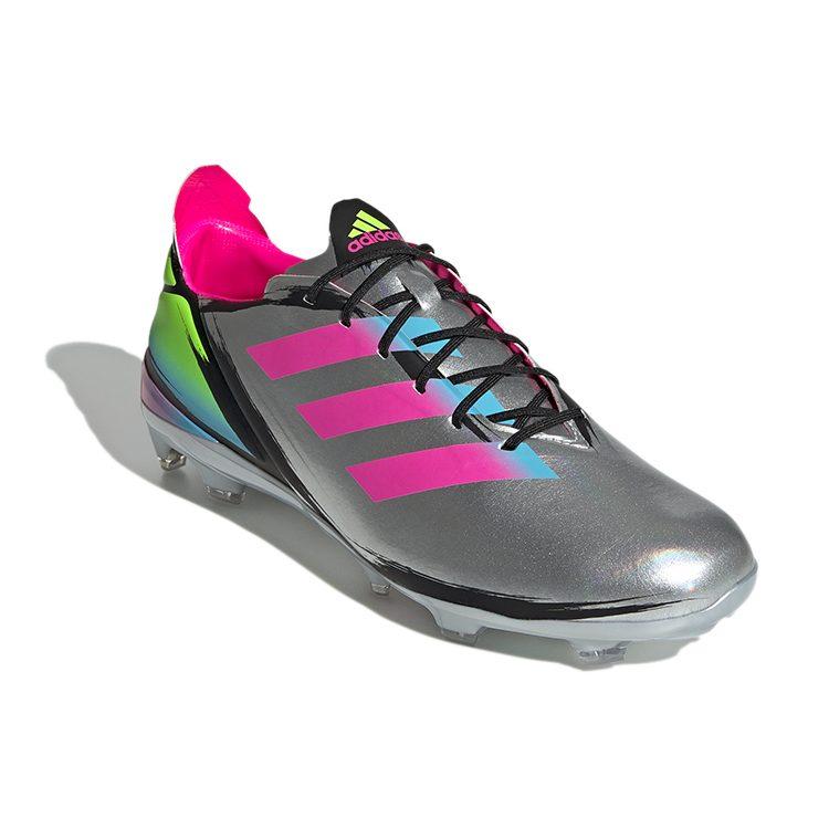adidas Gamemode FG Firm Ground Natural Grass Abrasion Resistant Soccer Shoes Unisex Silver GY7535