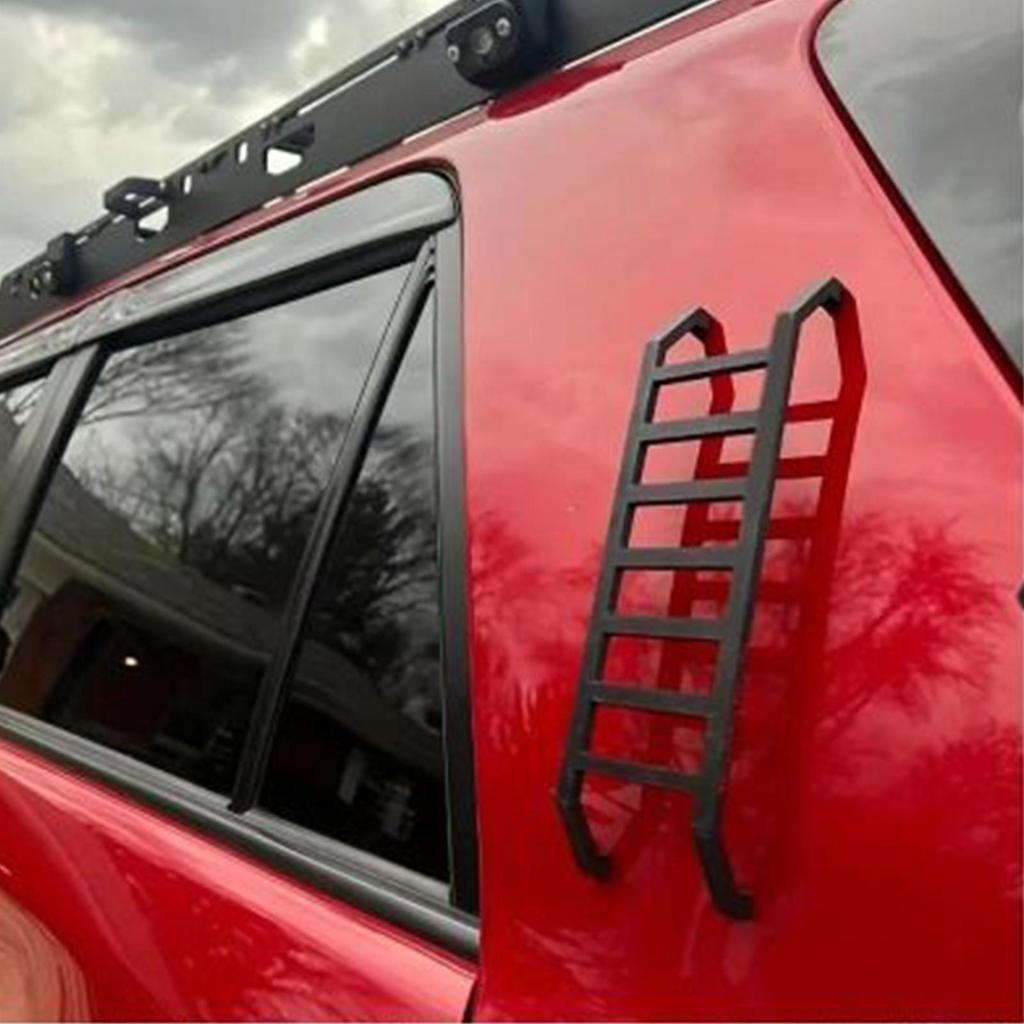 Decals For Vehicles Adhesive No-Drill Decoration Car Body Roof 3D Ladder Ornament For Bumper Hood Door Commuting Travel Family