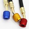 3PCS R410 Refrigerant AC Charging Hose 800-4000 PSI Working Pressure Fit HVAC Air Condition R134a R32 Refrigerant Manifold Gauge
