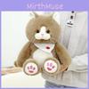 Cat Cute Bib Plush Stuff Toy Doll Room Decoration Kids Birthday Gift Cotton Pp