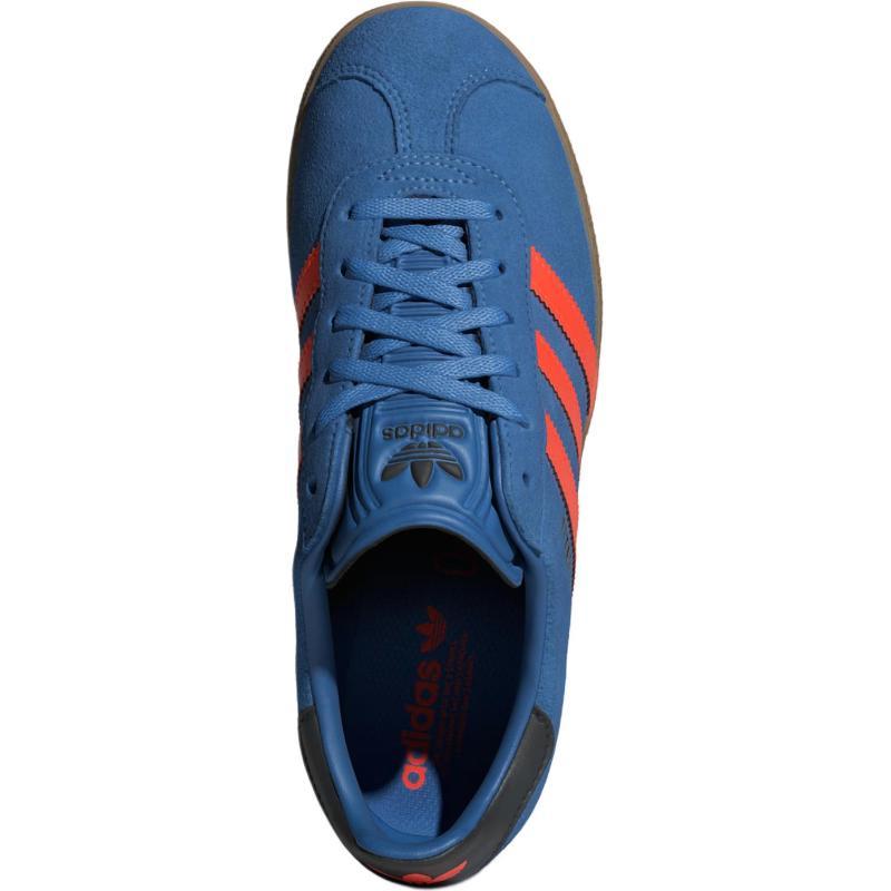 Adidas Originals GAZELLE Low Top Kids' Skateboarding Shoes Blue Orange Black Sneakers JP7124