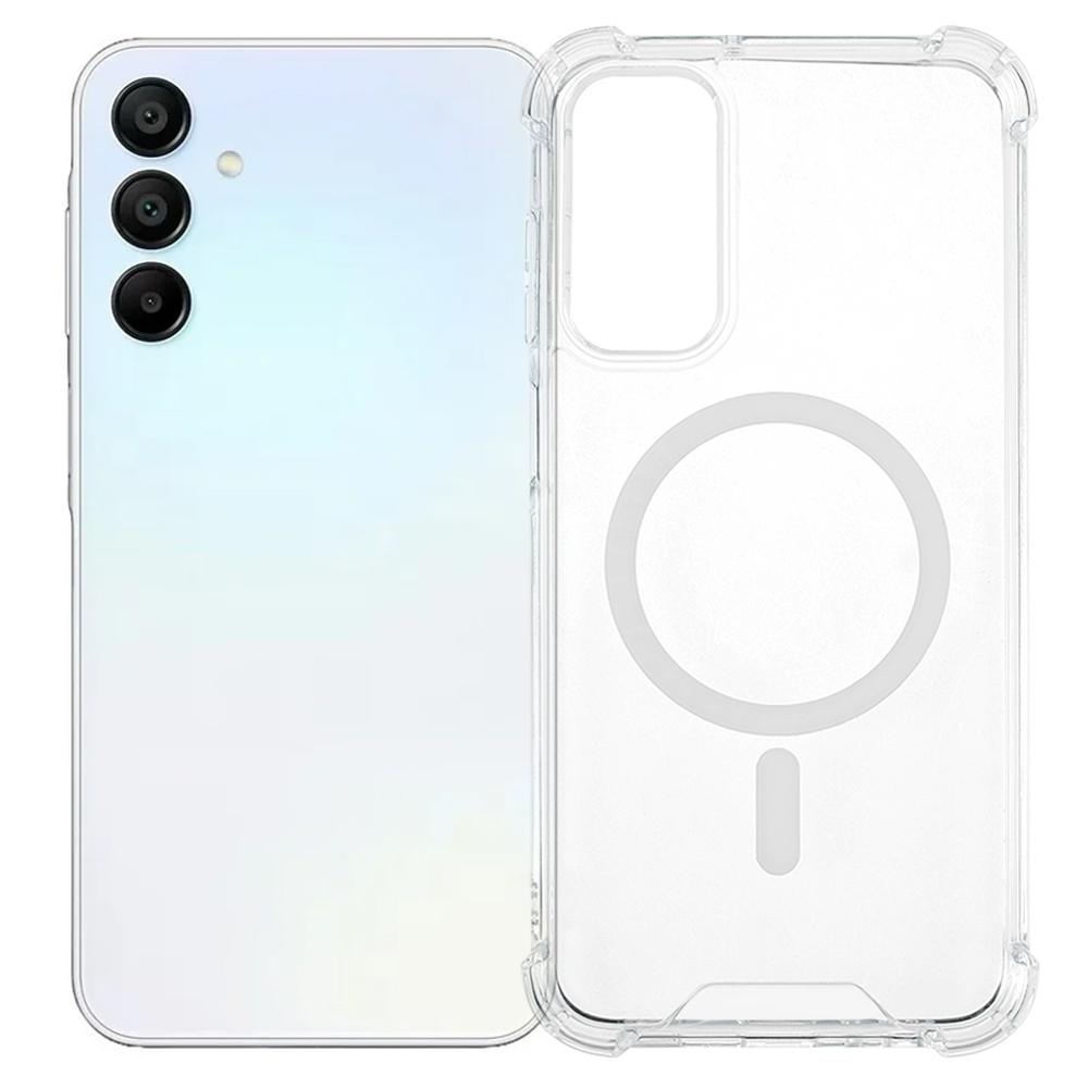 

Для Samsung Galaxy A15 4G/5G Прозорий чохол для телефону Сумісний з MagSafe 1.5мм Ударостійка задня кришка Type A