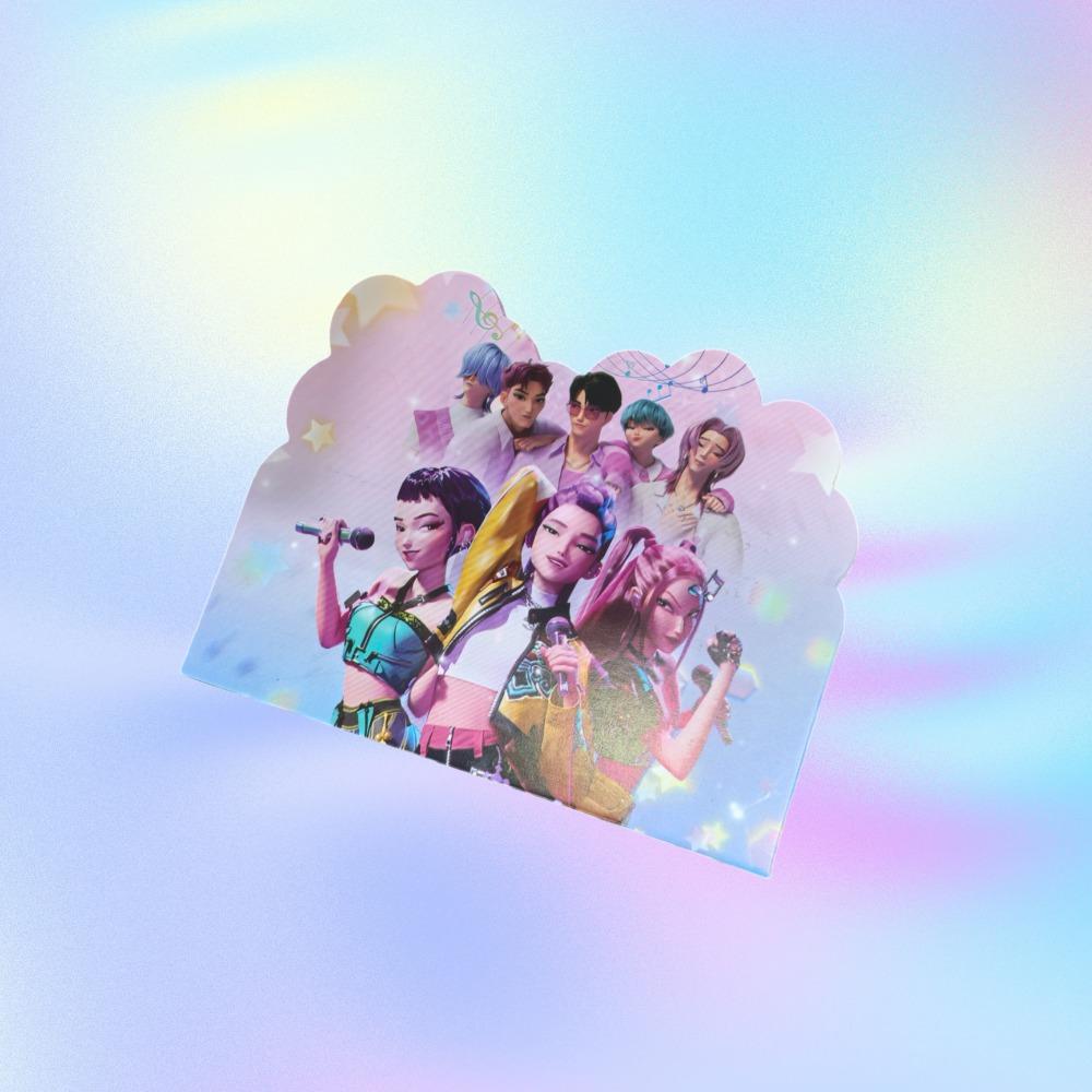 Neuer Anime-Film Kpop Dämonenjäger Geburtstagsparty Einladungskarte Mini Grußkarte Einseitiger Typ Babyparty Geburtstagsparty