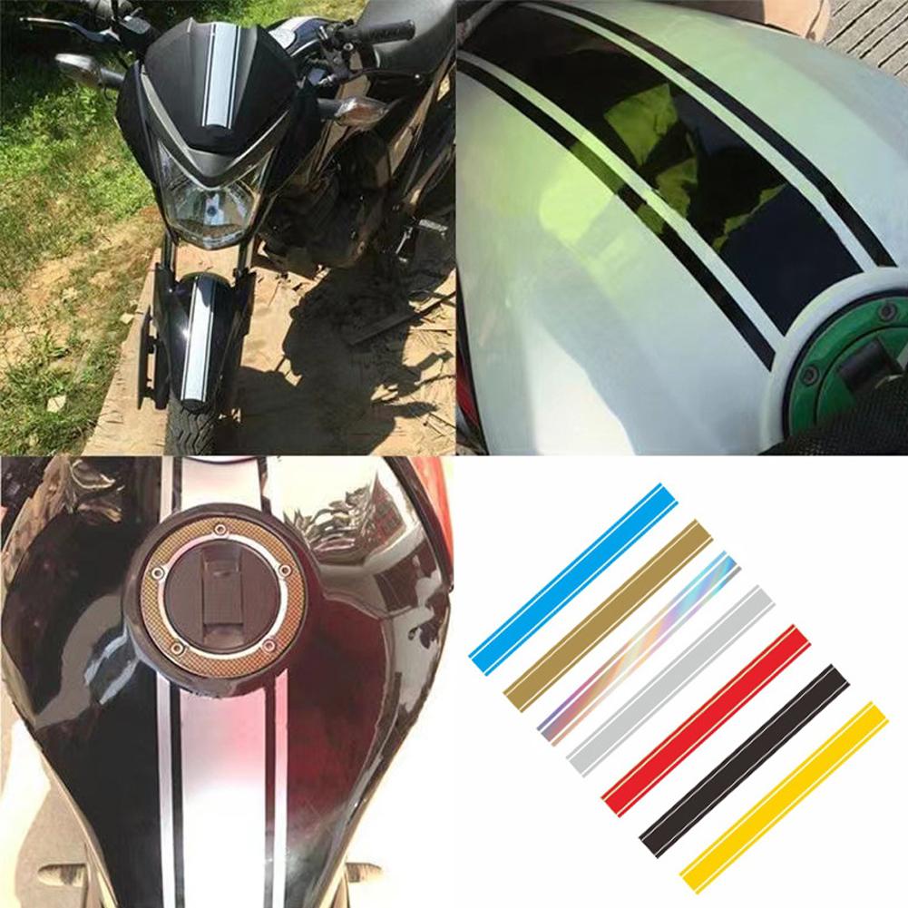 1PCS Motorcycle Stickers 50*5cm Tank Cowl Vinyl Waterproof Stripe Pinstripe Decal Sticker For Racer Motor Styling Decorations