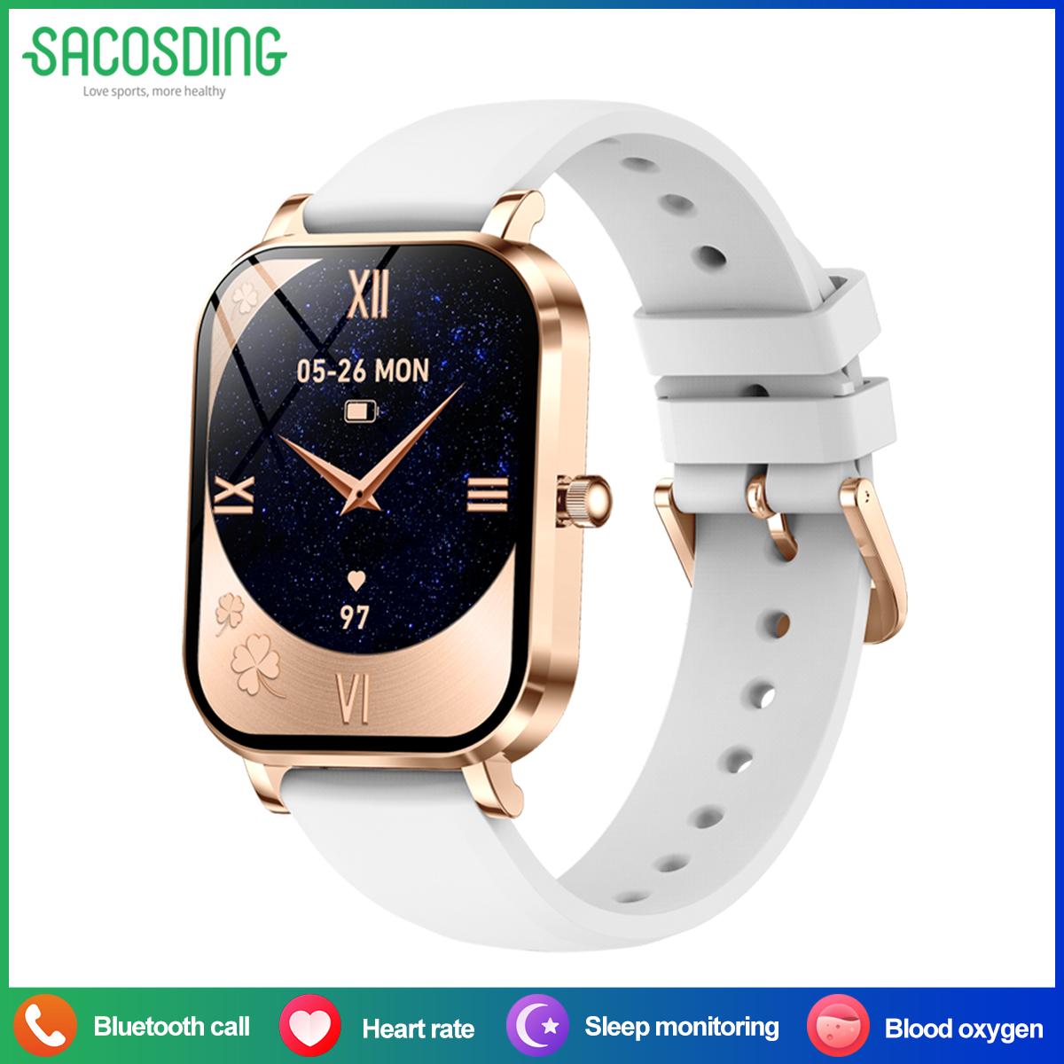 

SACOSDING новые ультратонкие умные часы для женщин 1,75-дюймовый HD экран IP68 спортивные водонепроницаемые пульсометр женские умные часы для мужчин подарок