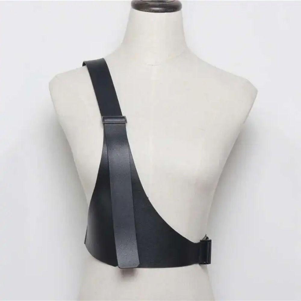 Irregular Design One-shoulder Strap Belt Punk Body Suspender Cool Dress Cummerbunds  Spring