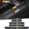 ASRHP1 Carbon Fiber Stickers for VW MK5 Badge Auto Door Entry Pedal Guards Tape Car Door Threshold Sill Scuff Plate Decals