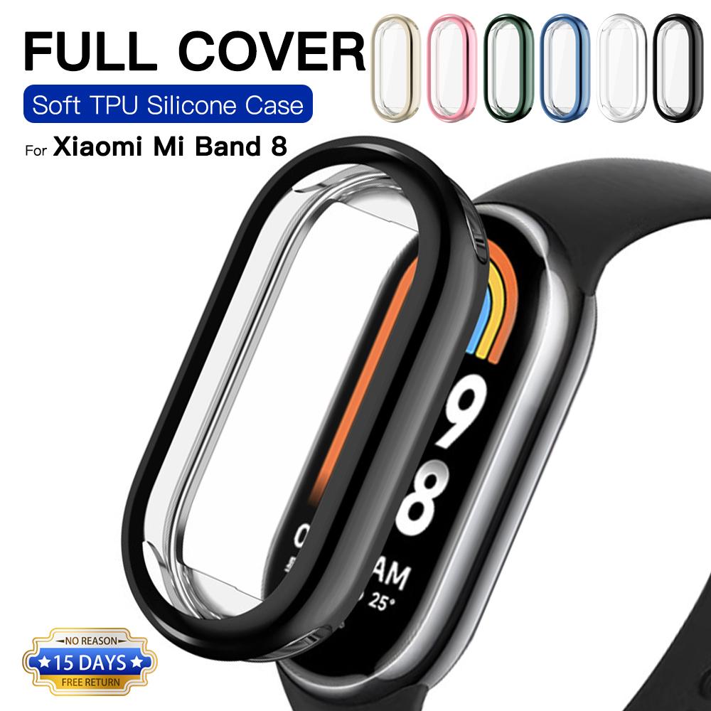 TPU Weiche Schutzhülle Für Xiaomi Mi Band 8 Hülle Vollbildschutz Schale Bumper Beschichtete Hüllen Für Mi Band 8 Smartwatch