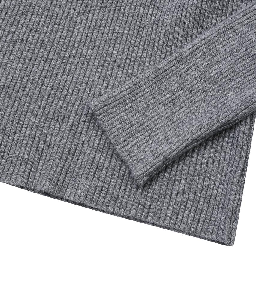 Mucent Madol V-Neck Crop Ribbed Knit (3 Colors)