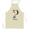 Tablier De Cuisine - Pascale Lettre - Impression Bretonne - Coton Épais Résistant - Impression Française