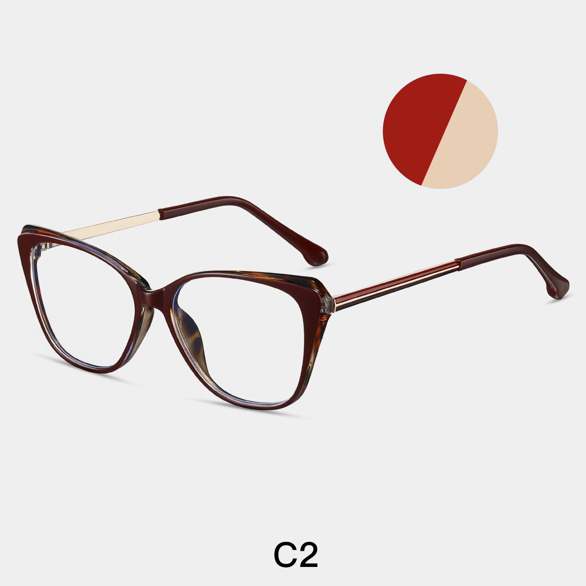 

Ультралегка металева оправа для окулярів TR90 з ефектом котячого ока та захистом від синього світла