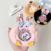Kawaii Animal Badge Holder Plush Mini Badge Storge Bag Cute Animal Bluetooth Headset Airpods Buds Bag Mini Lipstick Packet