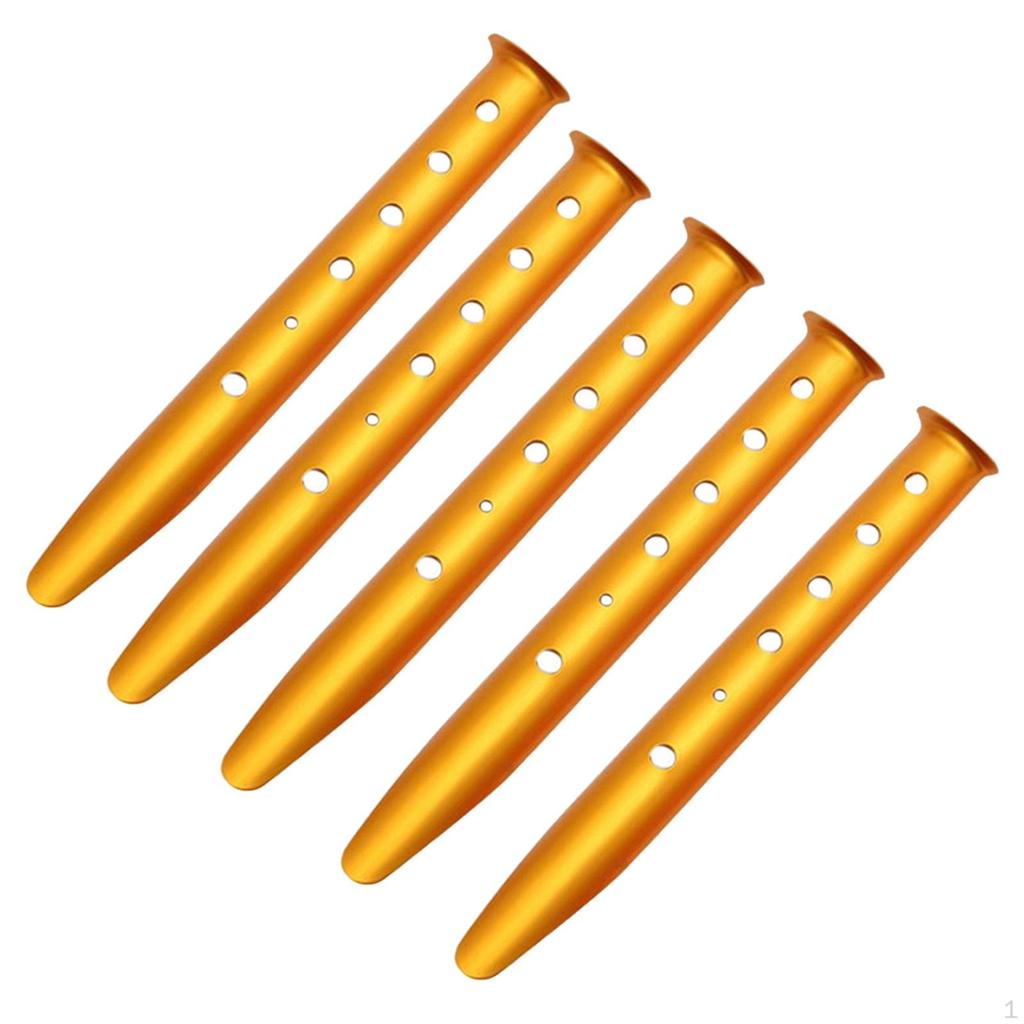 5 Stakes Pegs Ground Nails Tent Nail Snow for Canopy