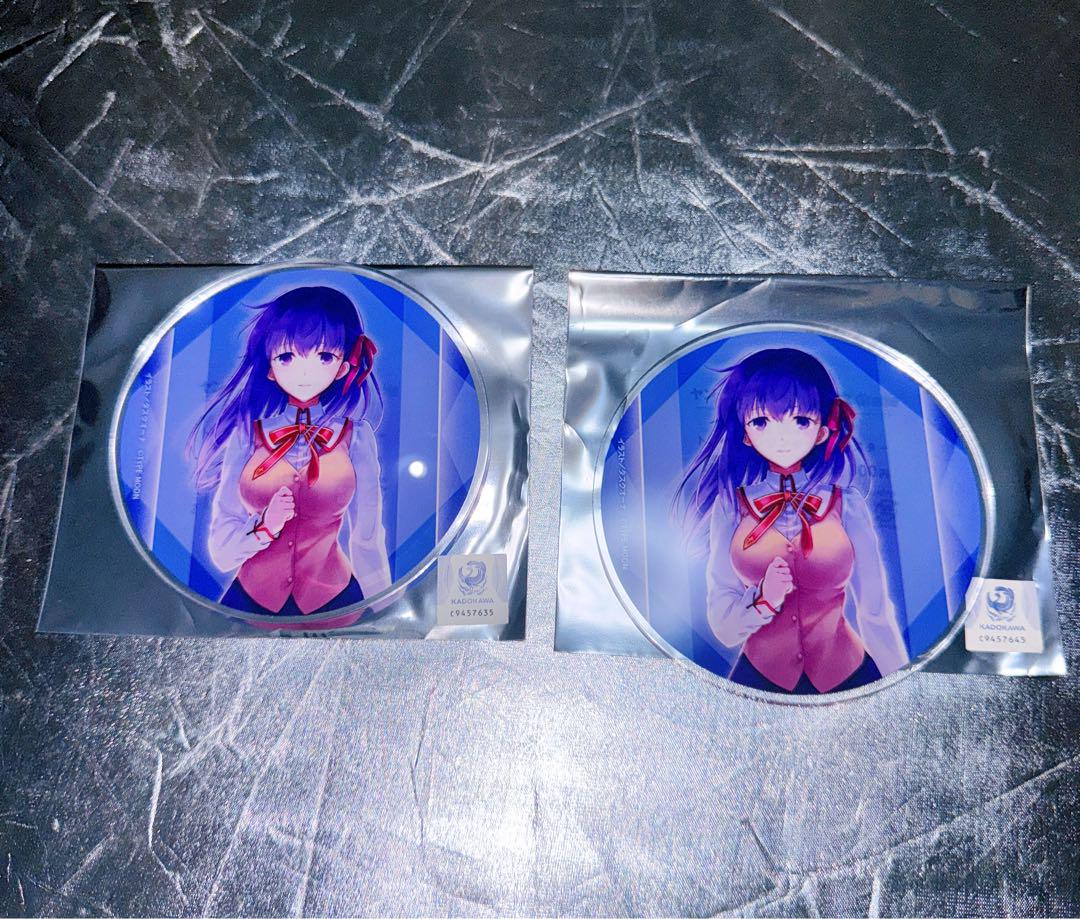 

[USED] YA 15th Anniversary Fate Animate Matou Sakura Acrylic Coaster Gratte 2 Pieces