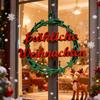Christmas Fröhliche Weihnachten Ornament 3D Printed German Merry Xmas Wall Door Hanging Decoration Home Office Holiday Party Pendant