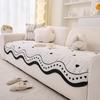1PC Chenille Irregular Sofa Cover Nordic Cute Heart Sofa Seat Cover Four Season Dust-proof Sofa Protector Mat for Living Room