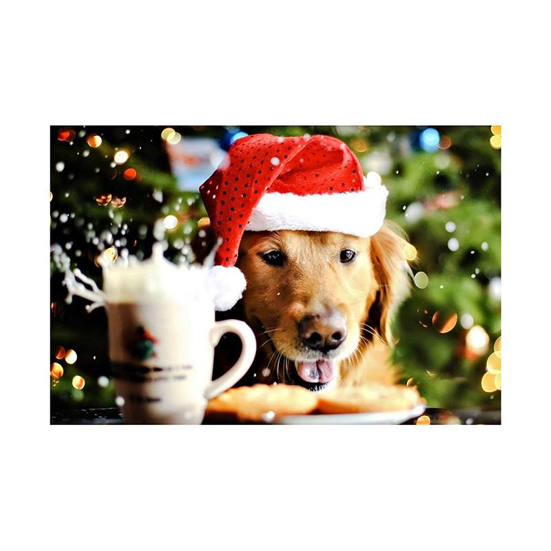 Pet Themed Christmas Photography Backdrop,Party Banner,Wall Decor,for Parties Backdrops,Holiday Decor,Photo Studio