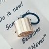 Minimalist Cylindrical Alloy Hair Rope Hair Rope Hair Ring Hair Accessories Head Accessories High Horse Tail Buckle Rubber Band Female Metal Hair Clip