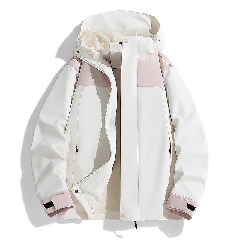 New Autumn Jacket Men and Women's Jacket Windproof Waterproof Color-blocking Casual Jacket Jacket Men Outdoor Couple Climbing