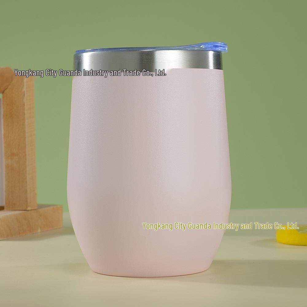 12oz Isolierter Eierschalenbecher | doppelwandiger Edelstahl Rotwein-Tumbler