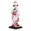 23cm Ethnic Japanese Geisha Doll Collectible Figurine, Vintage Kimono Girl Statue for Table