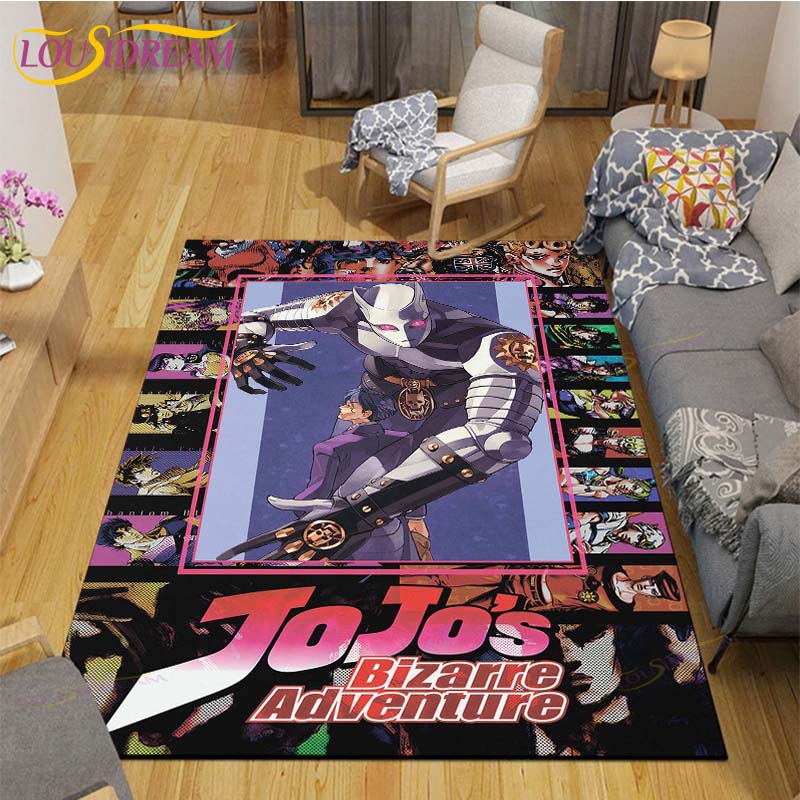 

Японське аніме JoJo Bizarre Adventure Підлога Нековзкий килим Килимок для кімнати Кухня Ванна підлога Водонепроникний килимок 80cm x 120cm