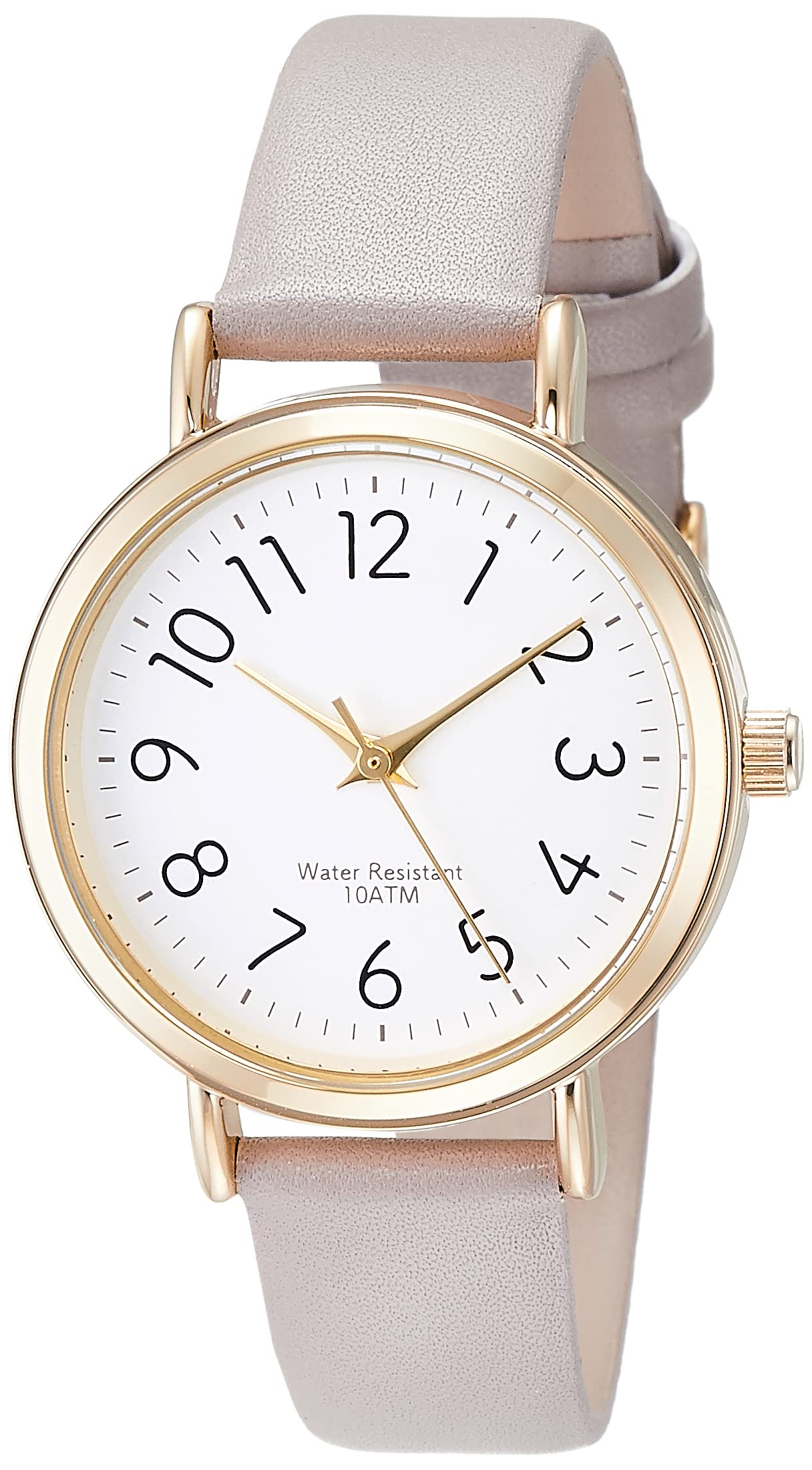 

Analogue Pluie Large Waterproof Wristwatch with Leather Strap for Grey [Fieldwork] ST245p-2 Women, серый