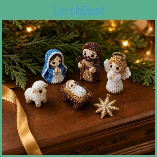 Set Diy Scene 1 Nativity Beading Kit Birth Of Jesus Art Craft Kit For Beginners Adults Handmade 3d Beadwork Decor Set Religious Gift For Christian