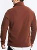 Men's Lambswool Fleece Jacket with Thickened Velvet Hoodie for Autumn and Winter.