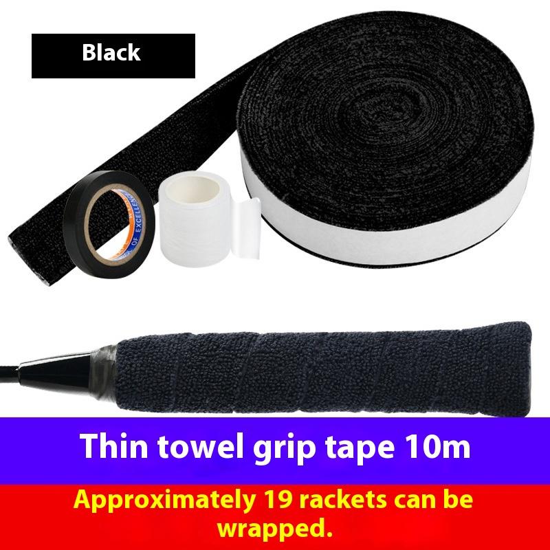 1Set 5m/10m Towel Glue Grip Badminton Tennis Racket Overgrips Tape Racket Grip Grip Non-slip Tape Band Sweat Badminton