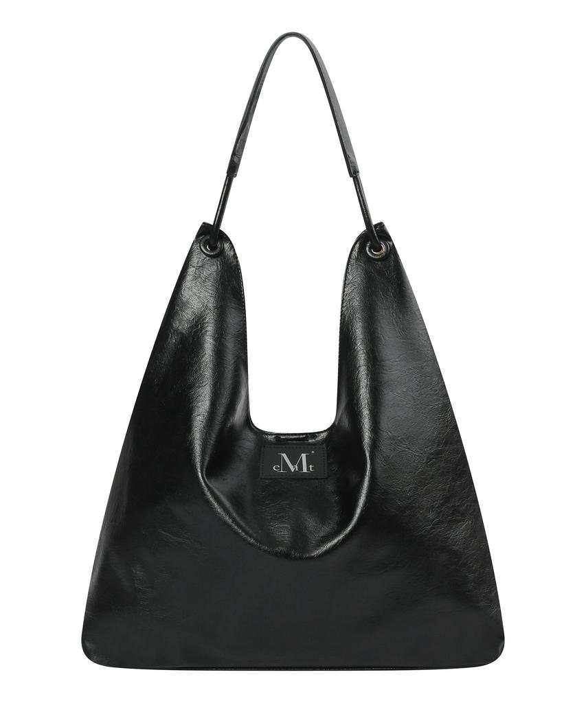 Mucent [Free Pouch] Cats Double Line Eyelet Leather Shoulder Bag Unisex