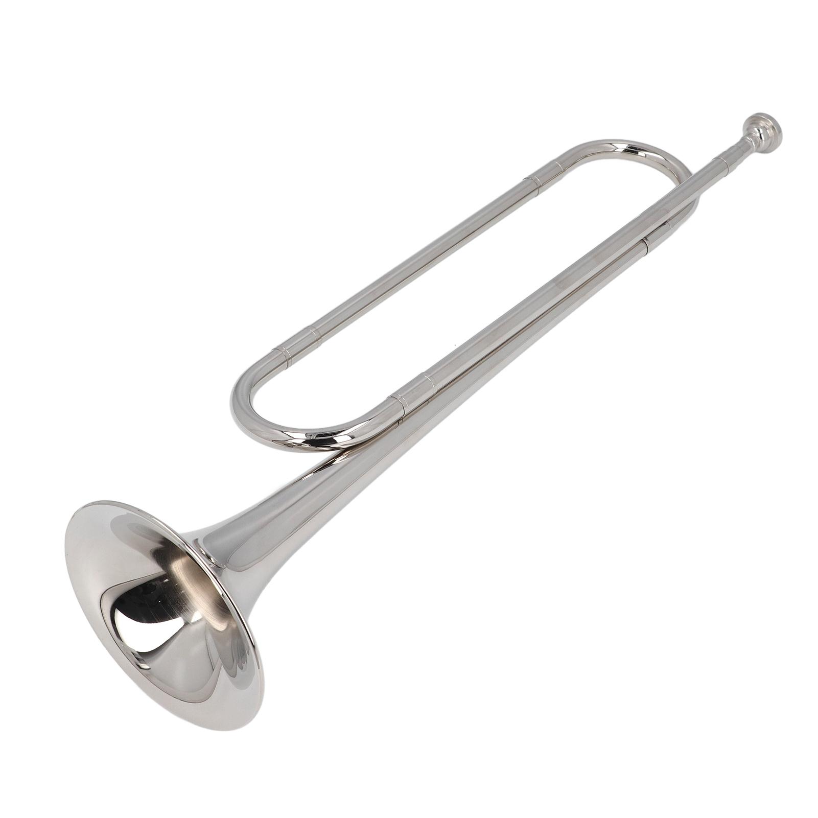 Bugle Horn Instrument Brass Cavalry Trumpet Professional for Military Orchestra BB Key