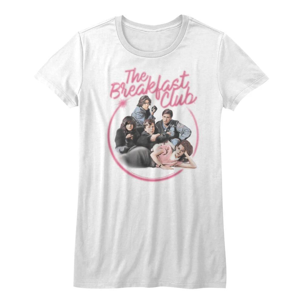 The Breakfast Club Pink Movie Logo Cast Circle Photo Women s T Shirt 4XL