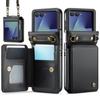 Applicable to Samsung Z Flip7 mobile phone leather case New Z FLIP7 folding mobile phone case diagonal span card protective case