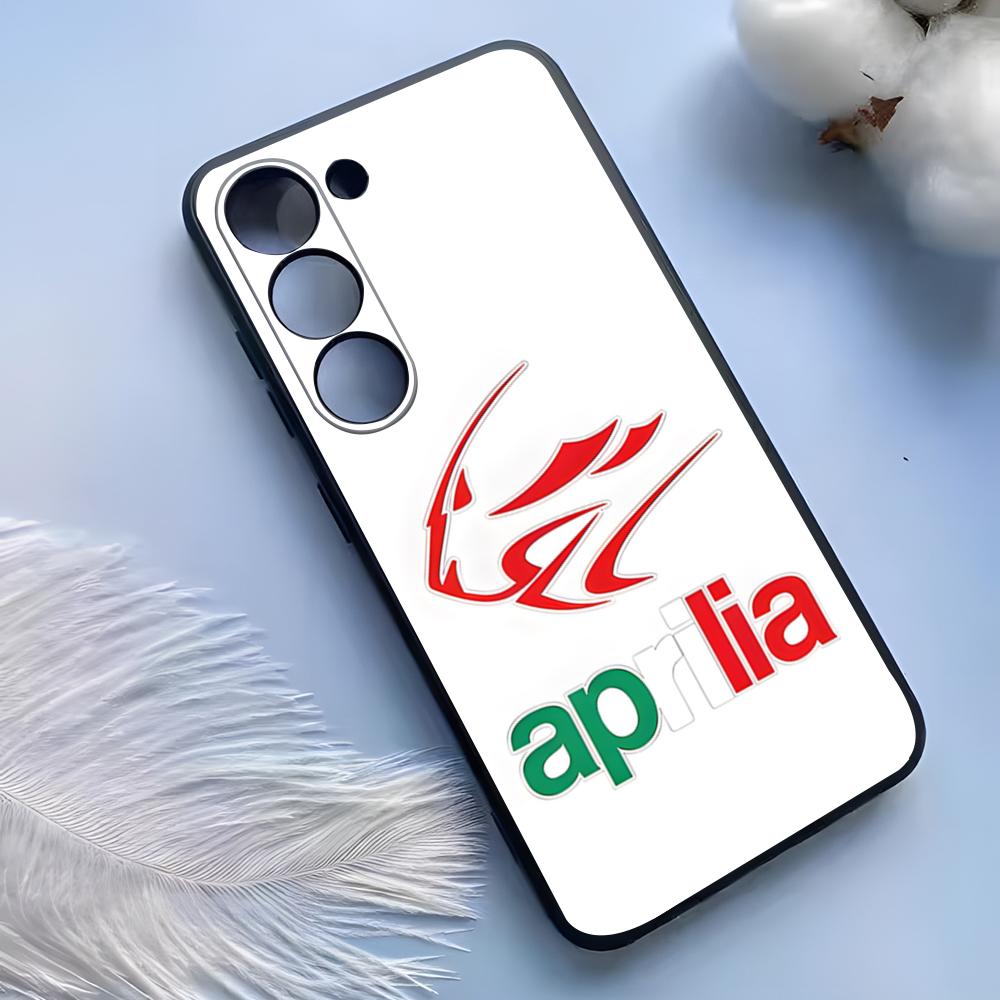 A-Aprilia Motorcycle Logo Phone Case For Samsung S25 Ultra S24 S23 S22 S21 S20 Plus Fe Galaxy A54 A53 A34 A25 Silicone Cover