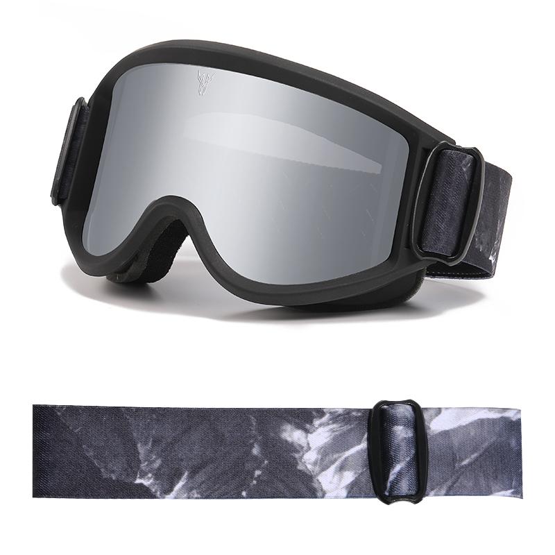 Winddichte Skibrille Anti-Beschlag Snowboardbrille Winter Radfahren Motorrad Taktische Sonnenbrille Skimaske