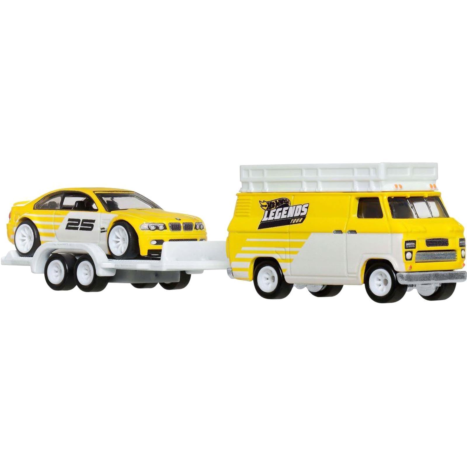 

Hot Wheels 2025 Legends Tour Team Transport BMW M3 HW Rally Hauler Премиум литье под давлением (E46) - Коллекционный.
