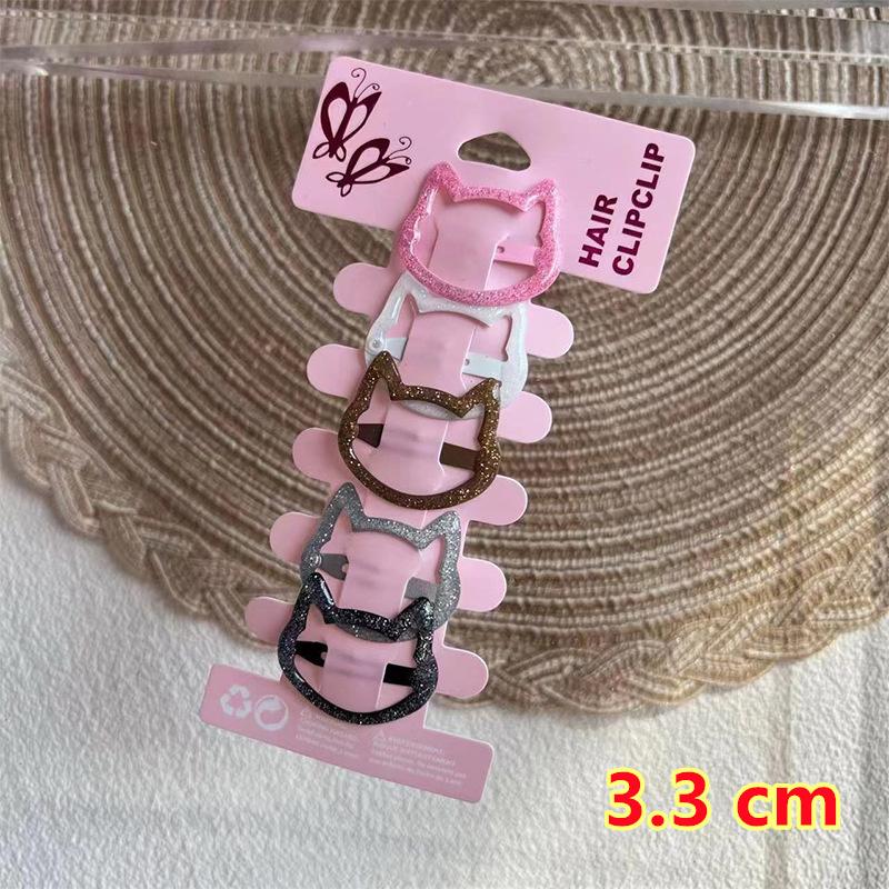 Kawaii Printed BB Clips Hairpins Set Women Children Girls Kid Hair Pins Barrettes Accessories Hairgrips Headdress Ornaments