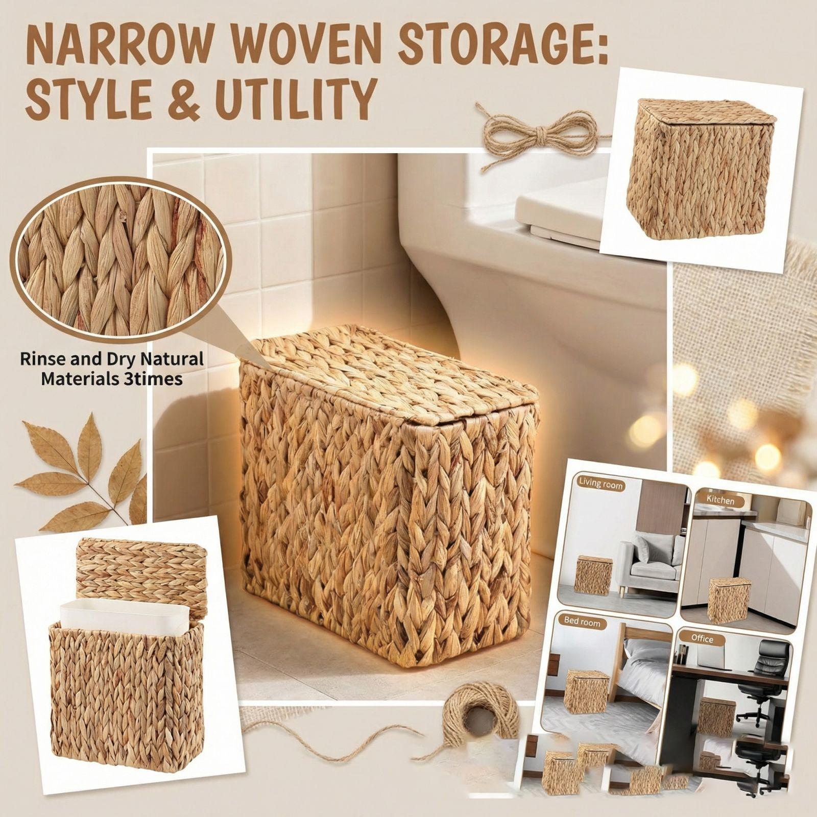 

Woven Storage Baskets, Storage Bins, Trash Cans, Storage Baskets For Bedrooms And Living Rooms, Miscellaneous Storage Baskets One Size