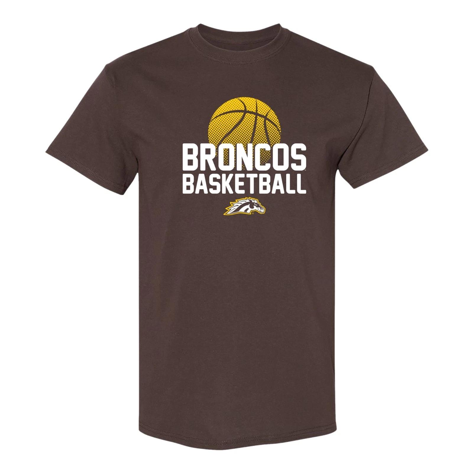 Western Michigan Broncos Basketball Flux T-Shirt - Dark Chocolate S
