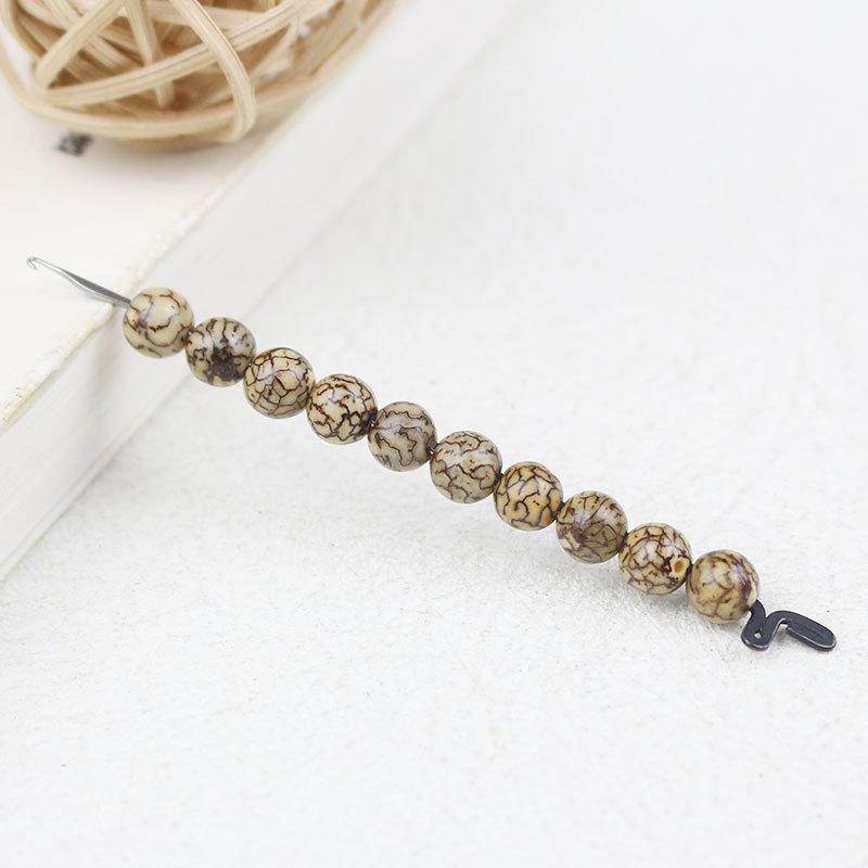 Silver Line 6MM Bodhi Seed Beads for DIY Buddhist Wenwan Accessories, New Chinese Style