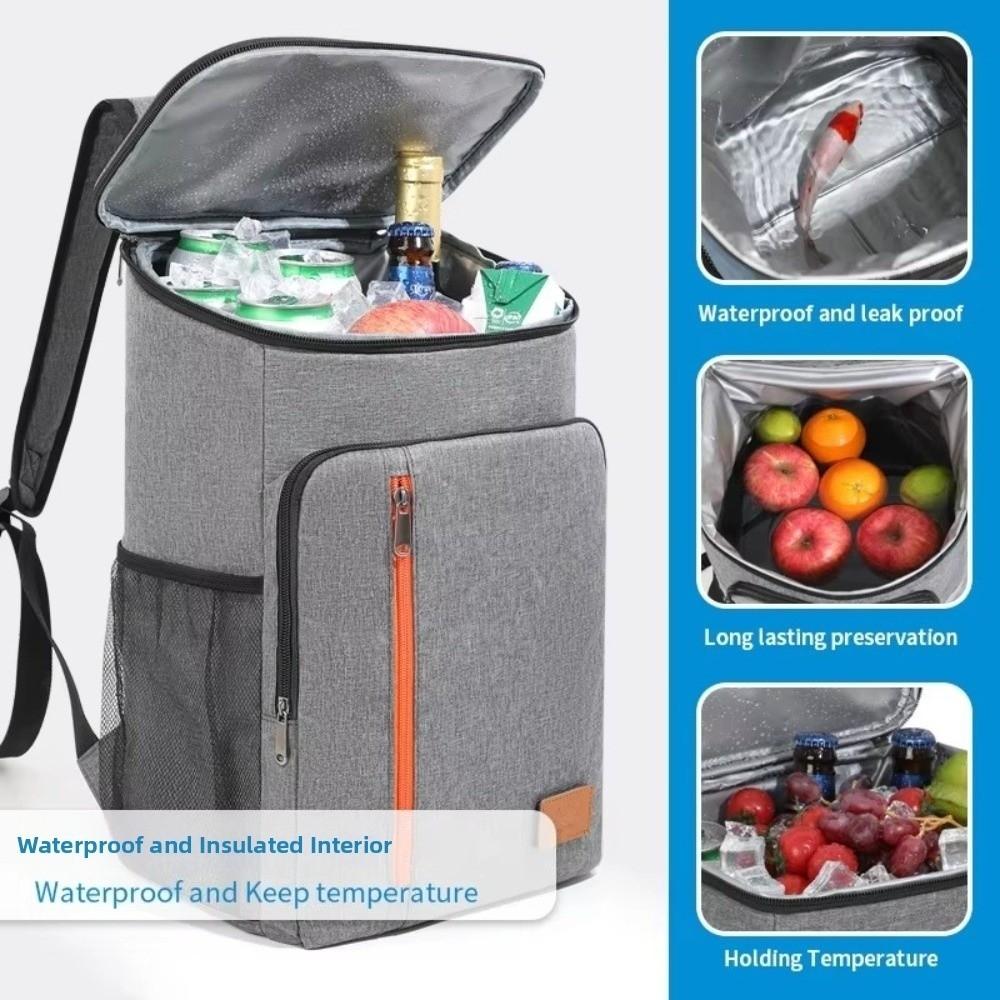Insulated Insulated Backpack Double Shoulder Large Capacity Cooler Bag Sports